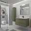 Mueble de baño Attila suspendido 2 cajones green satin de Salgar